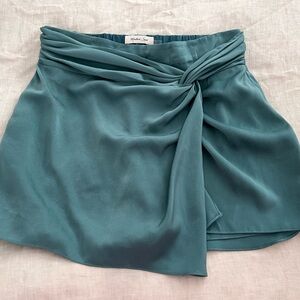 Teal Draped Skirt